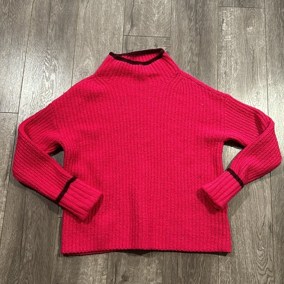 Women’s Maeve Mock-Neck Color-Tipped Sweater By Anthropologie S - Picture 5 of 8